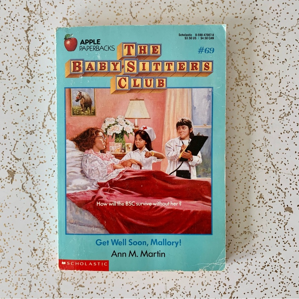 The Baby-Sitters Club - #69 Get Well Soon, Mallory! - Vintage 90s Scholastic